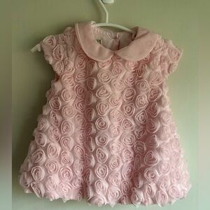 Heirloom Pink Tulle Rosette baby Girl Dress, 6-9 mo, MSRP $79